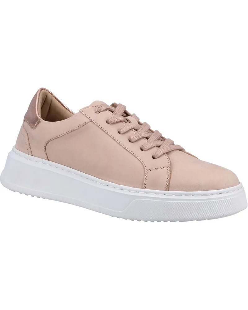 Hush Puppies Camille Leder Damen Blush Turnschuhe Hellrosa