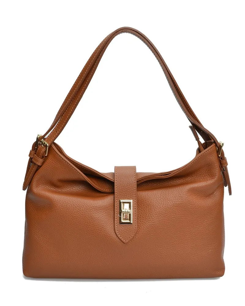 Anna Luchini Braun Rindsledertasche Braun
