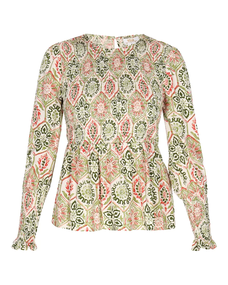 Usha Bluse Frauen grün mehrfarbig Grün