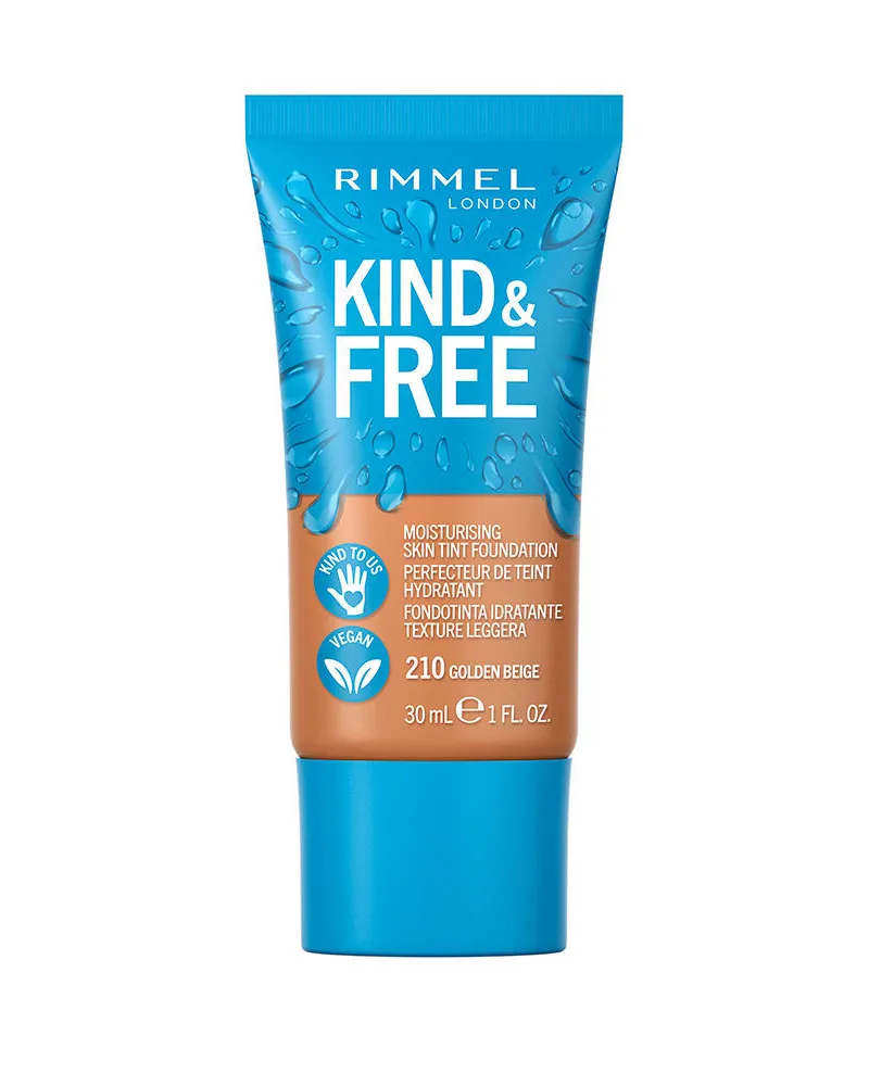 Rimmel London Kind & Free Skin Tint Foundation #210-golden Beige 30 ml 