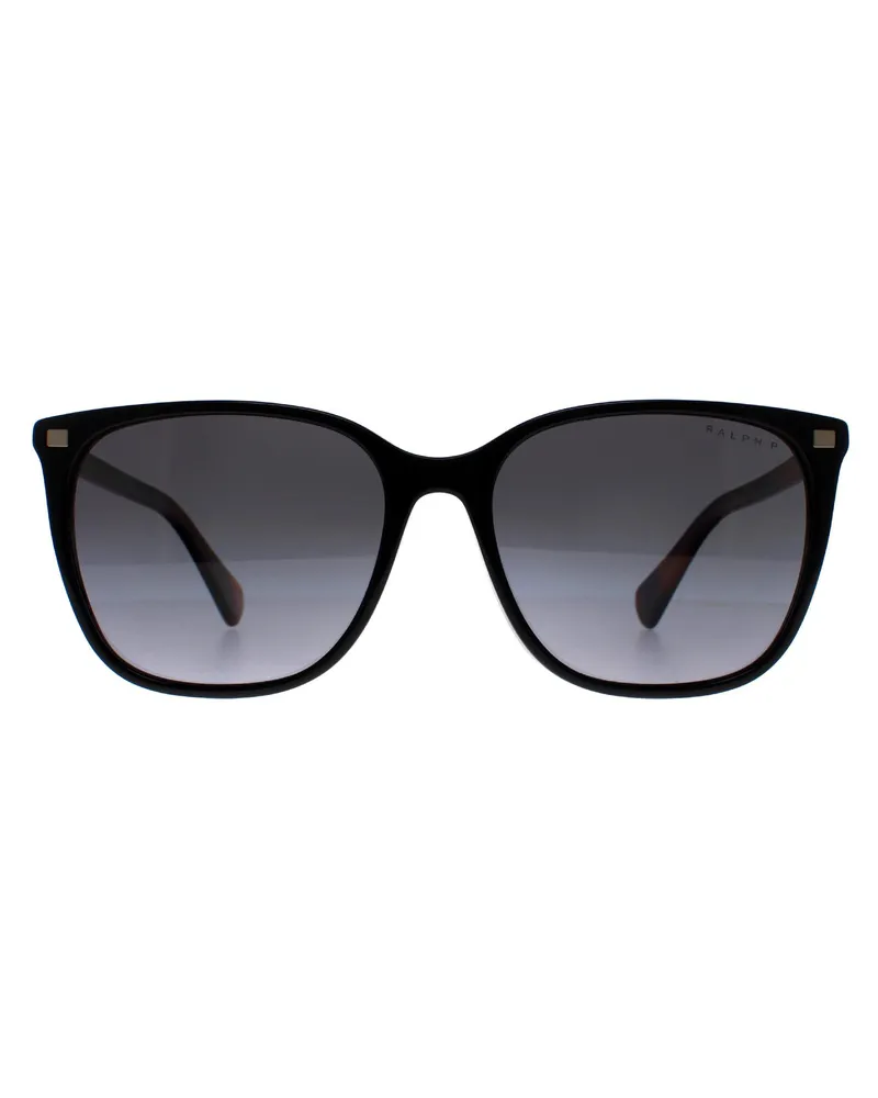 Ralph Lauren Ralph von  Quadratisch Damen Glänzend Schwarz mit Havana Grau Farbverlauf Polarisierend RA5293 Schwarz