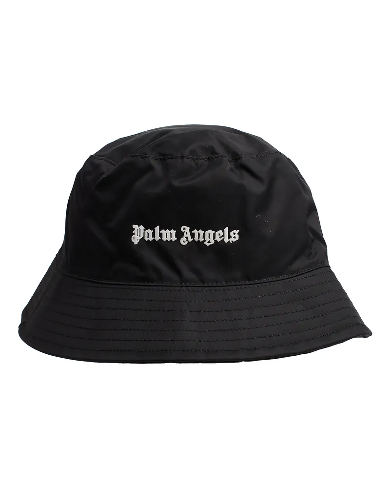 Palm Angels Bucket-Hut für Herren und Damen mit Logo PWLA011C99FAB0011001 Schwarz