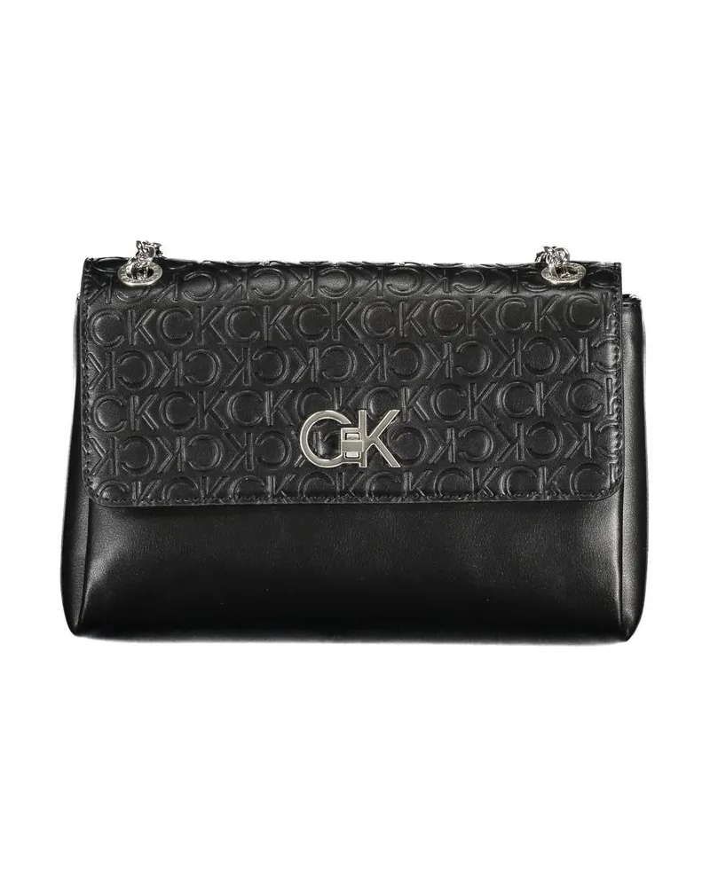 Calvin Klein Monogram-Kettentasche - Schwarz Schwarz