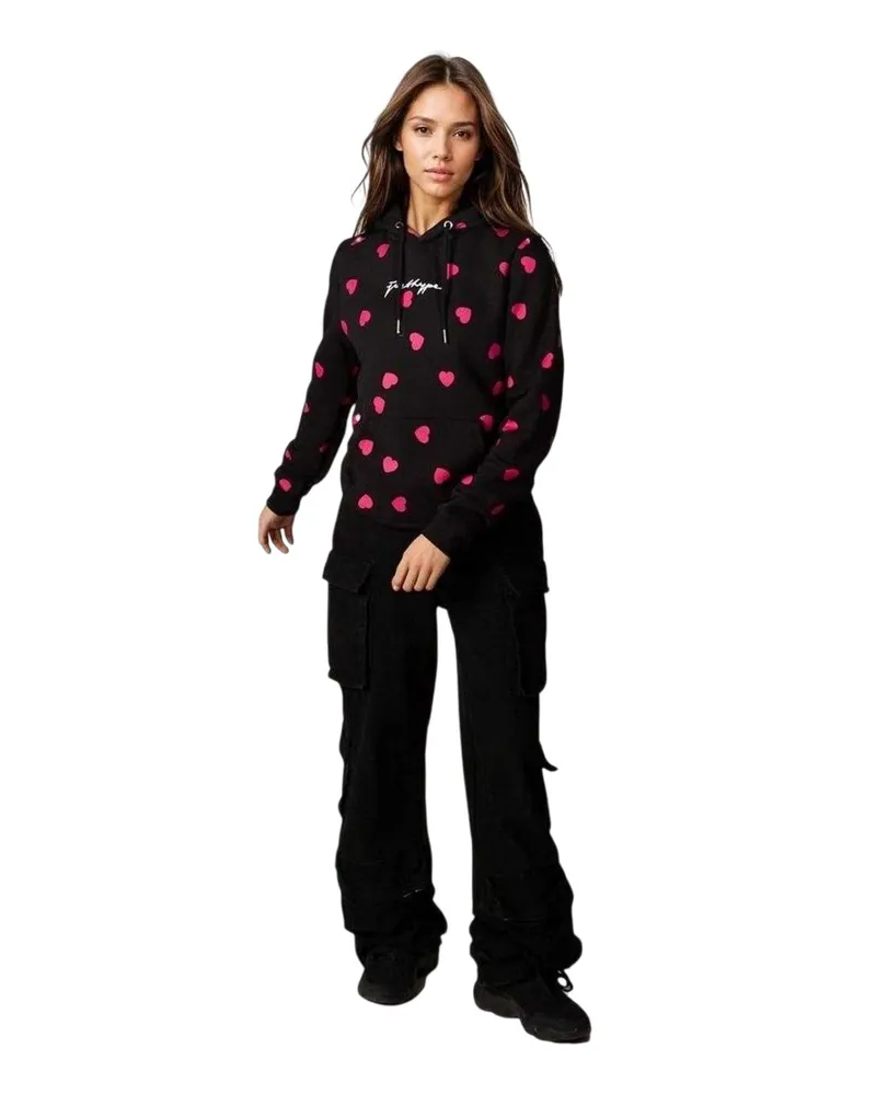 HYPE Kapuzenpullover für Damen (Schwarz Schwarz