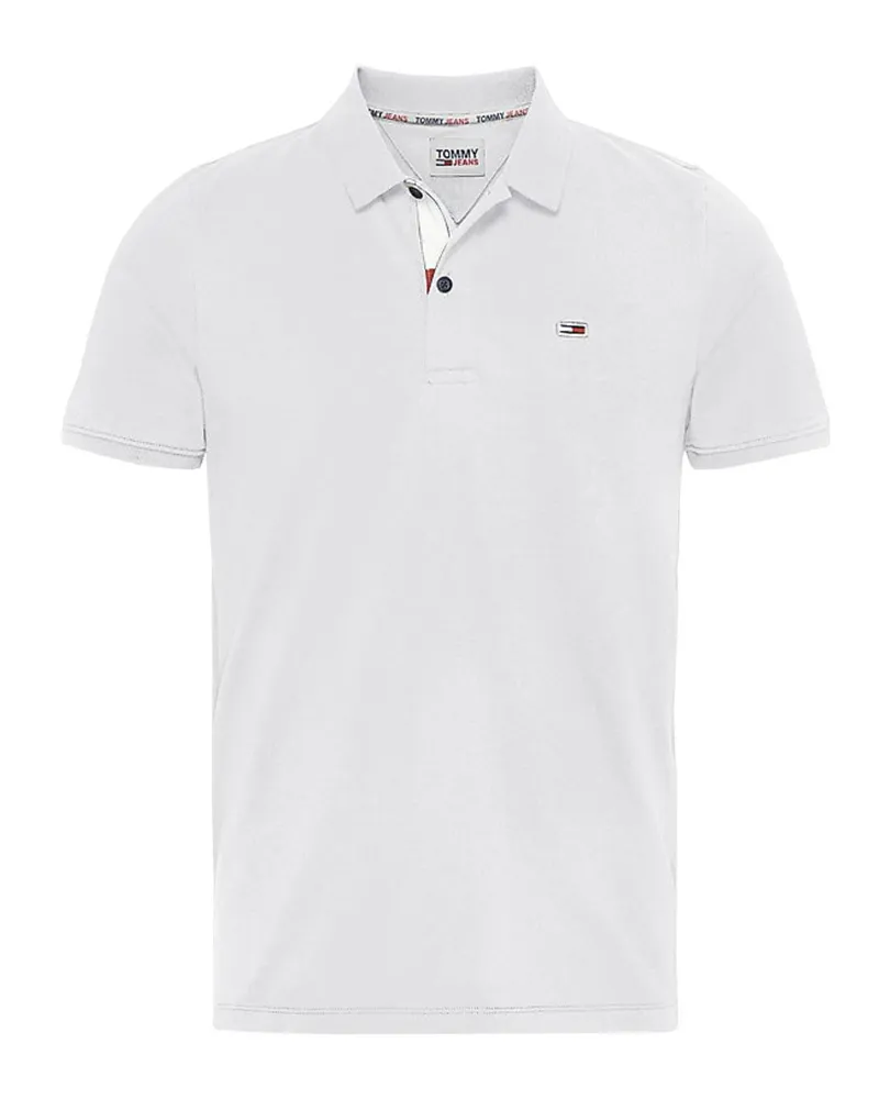 Tommy Hilfiger Polo slim coton bio pur Weiß
