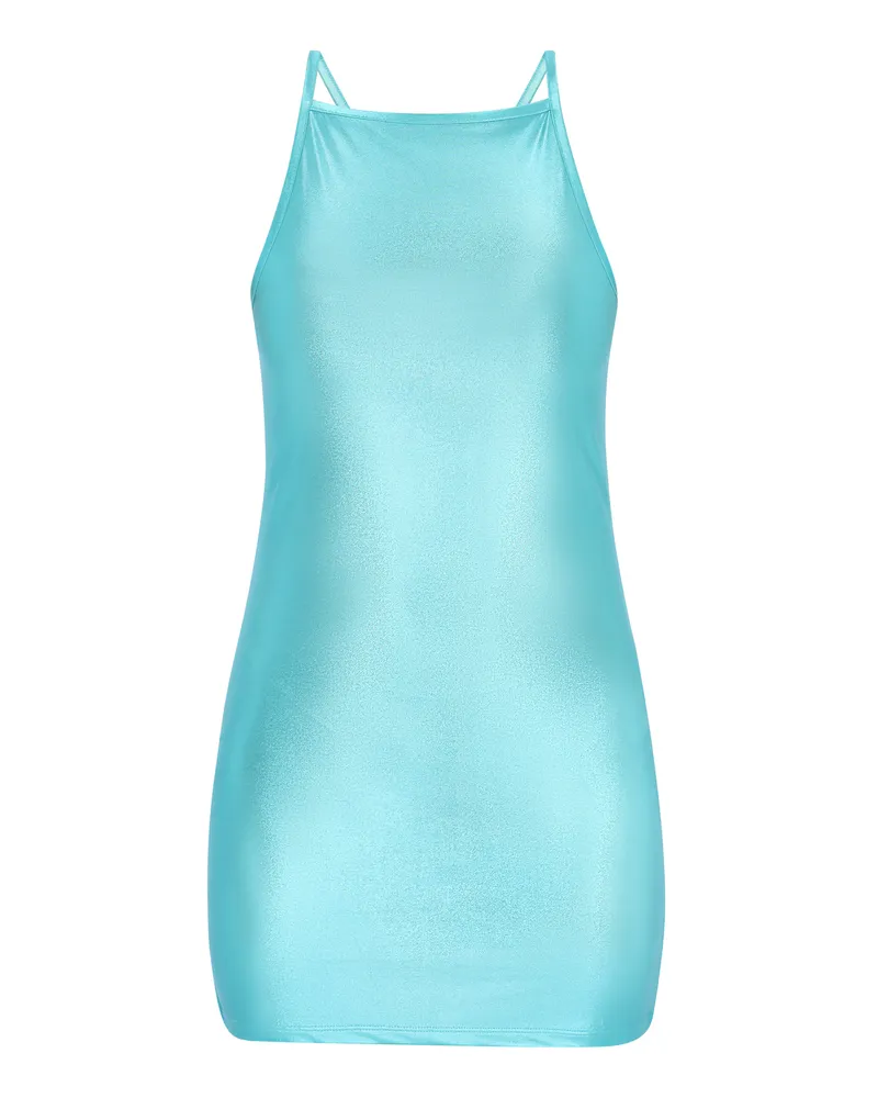 My Mo Kleid Frauen Aqua Türkis