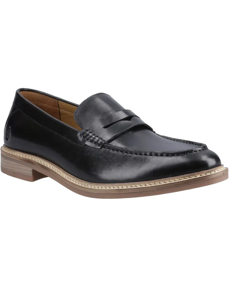 Hush Puppies Benedict Lederslipper für Herren - Schwarz Schwarz