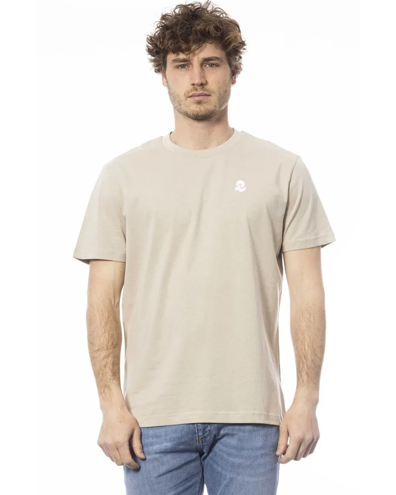 Invicta Beige T-Shirt im lässigen Stil Cognac