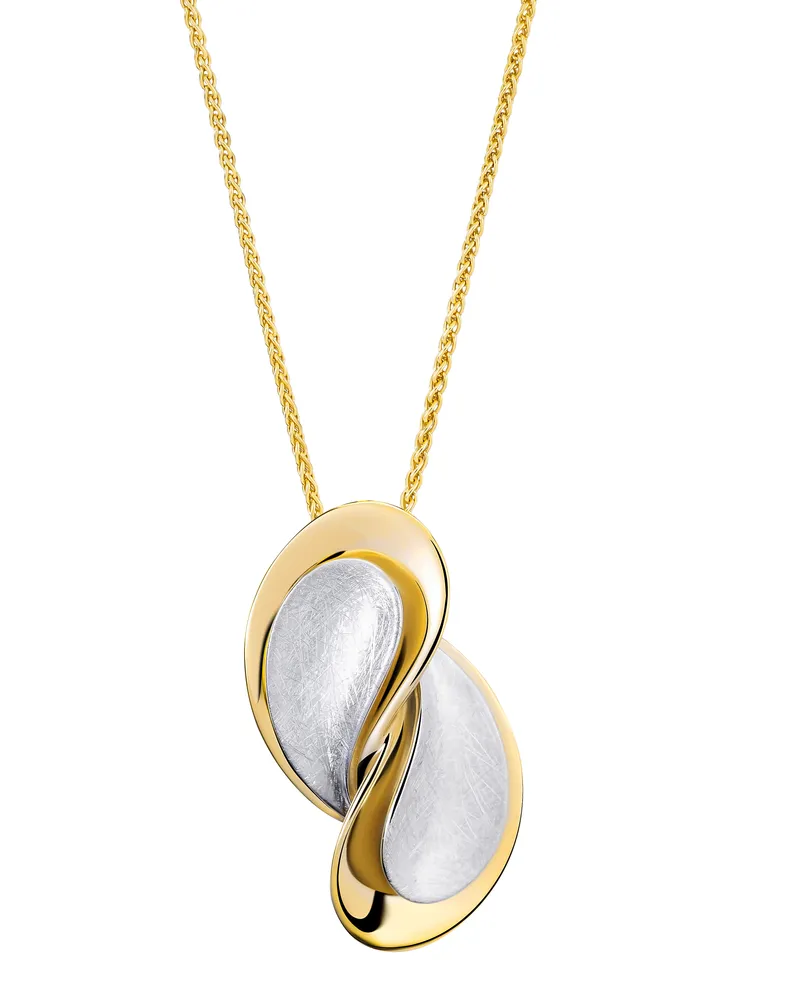 Orphelia Ameliana' Damenkette mit Anhänger aus 925er Sterlingsilber – Silber/Gold ZH-7508 Silber