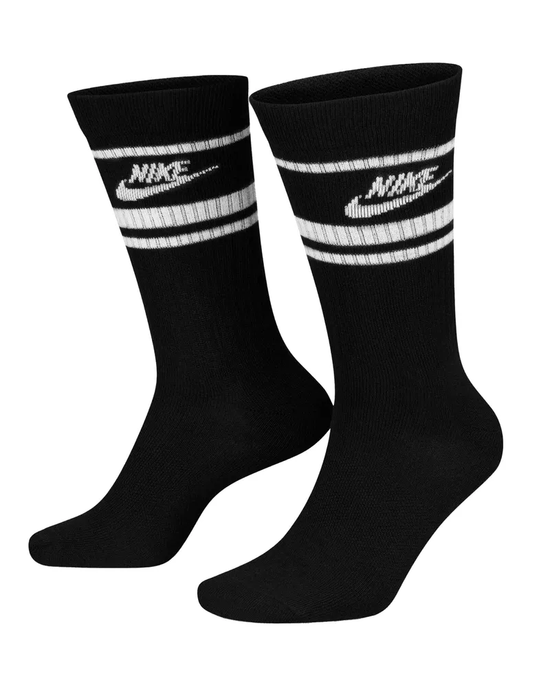 Nike Sportswear Essential" Socken für Herren/Damen Unisex, Alltag (3er-Pack) (Schwarz/Weiß Schwarz
