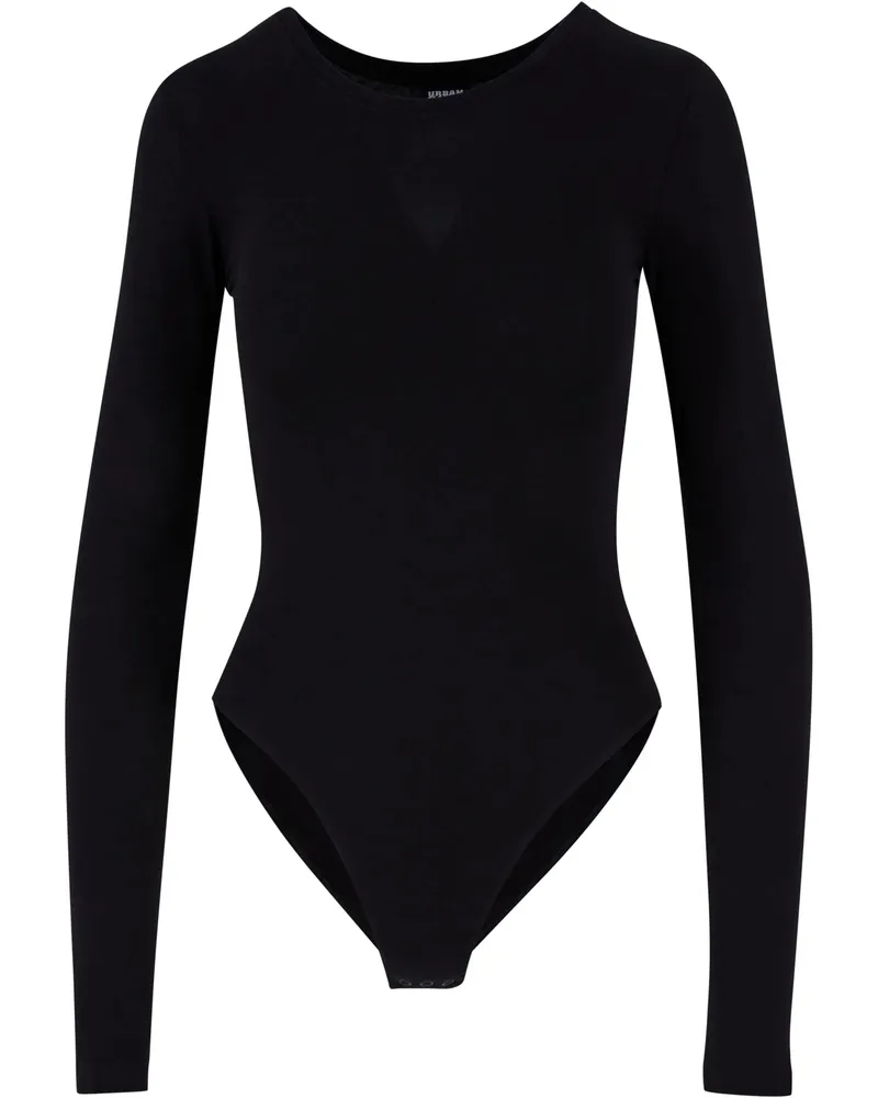 Urban Classics Bodysuit für Damen Langärmlig (Schwarz Schwarz