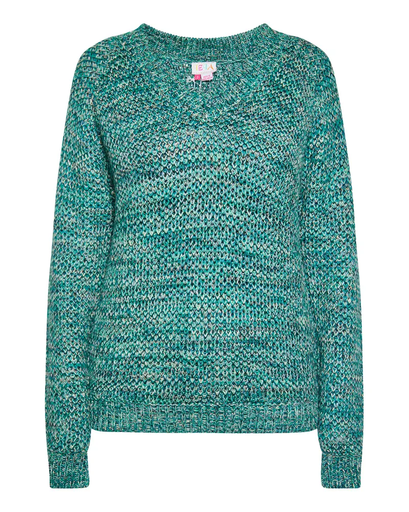 IZIA Strickpullover Damen Blau Mehrfarbig Blau