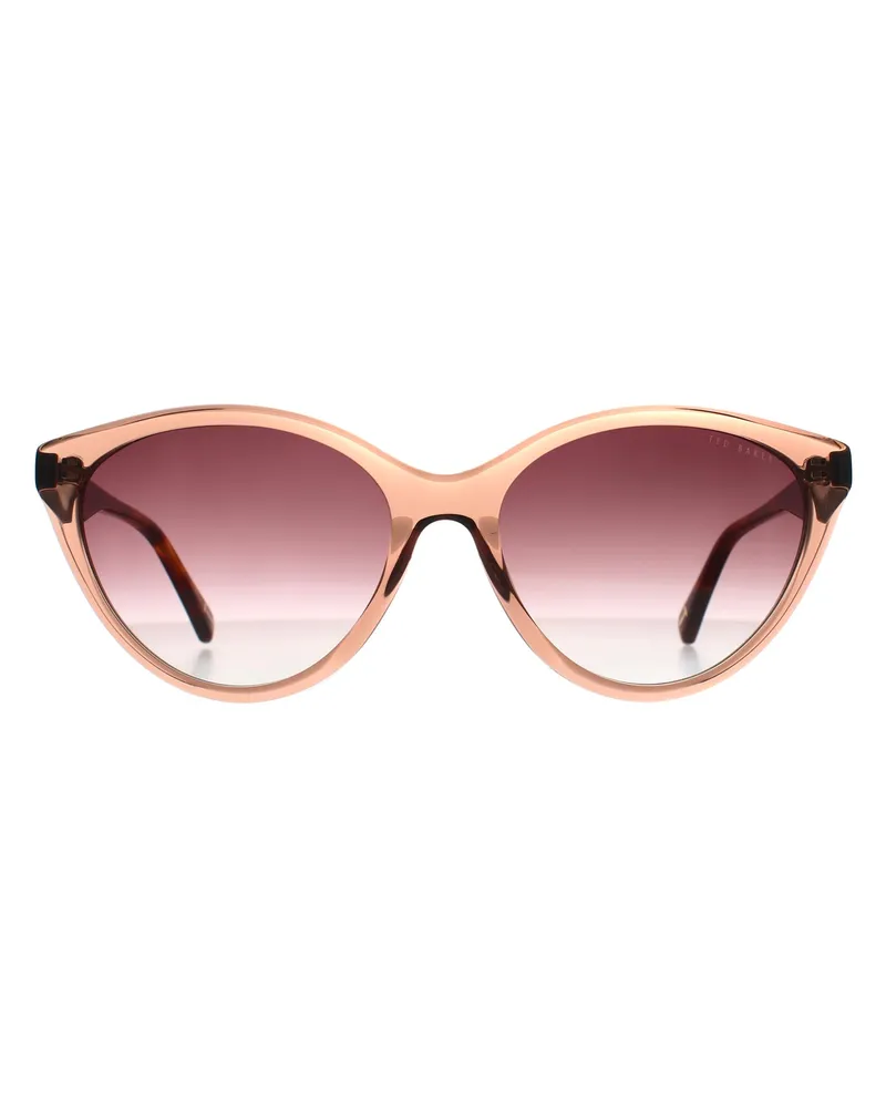 Ted Baker Cat-Eye Damenbrille TB1735 Deeha mit Kristallen, Farbverlauf - Braun Braun