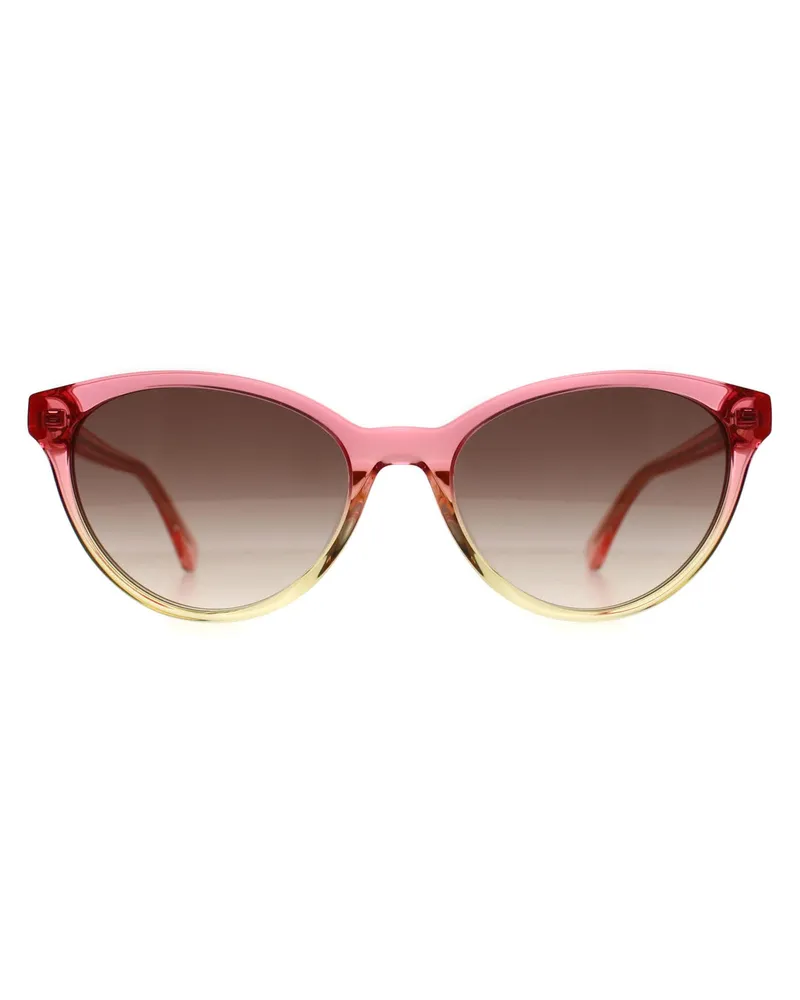 Kate Spade Adeline/G/S GVZ HA rosa schattiert gelb braun Farbverlauf Sonnenbrille Rosa