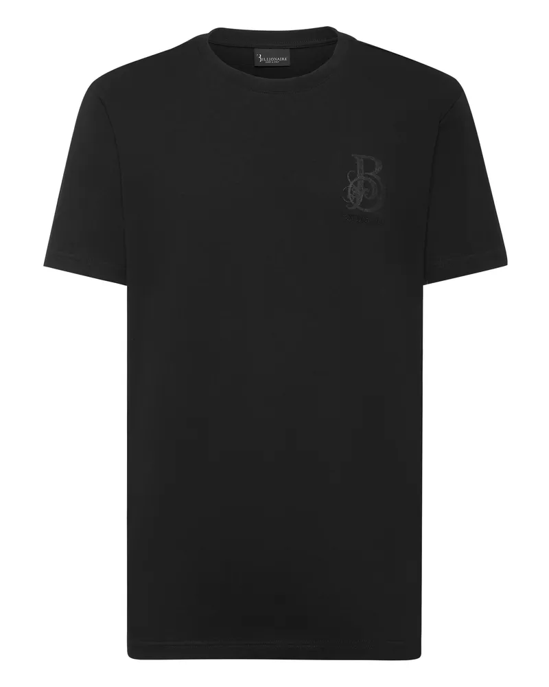 Billionaire T-Shirt mit Rundhals kurzärmelig - Schwarz Schwarz