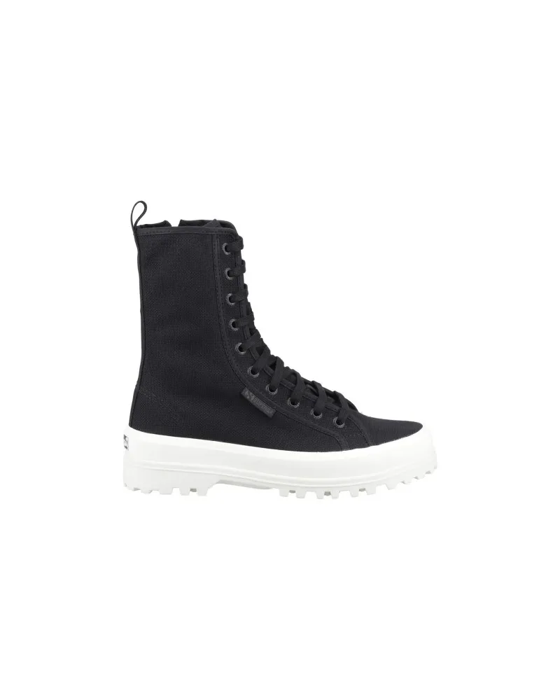 Superga 2641 Alpina" Stiefeletten für Damen, Hoch geschnitten (Schwarz Schwarz
