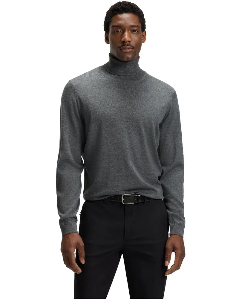 HUGO BOSS Musso-P" Pullover für Herren (Mittelgrau Grau