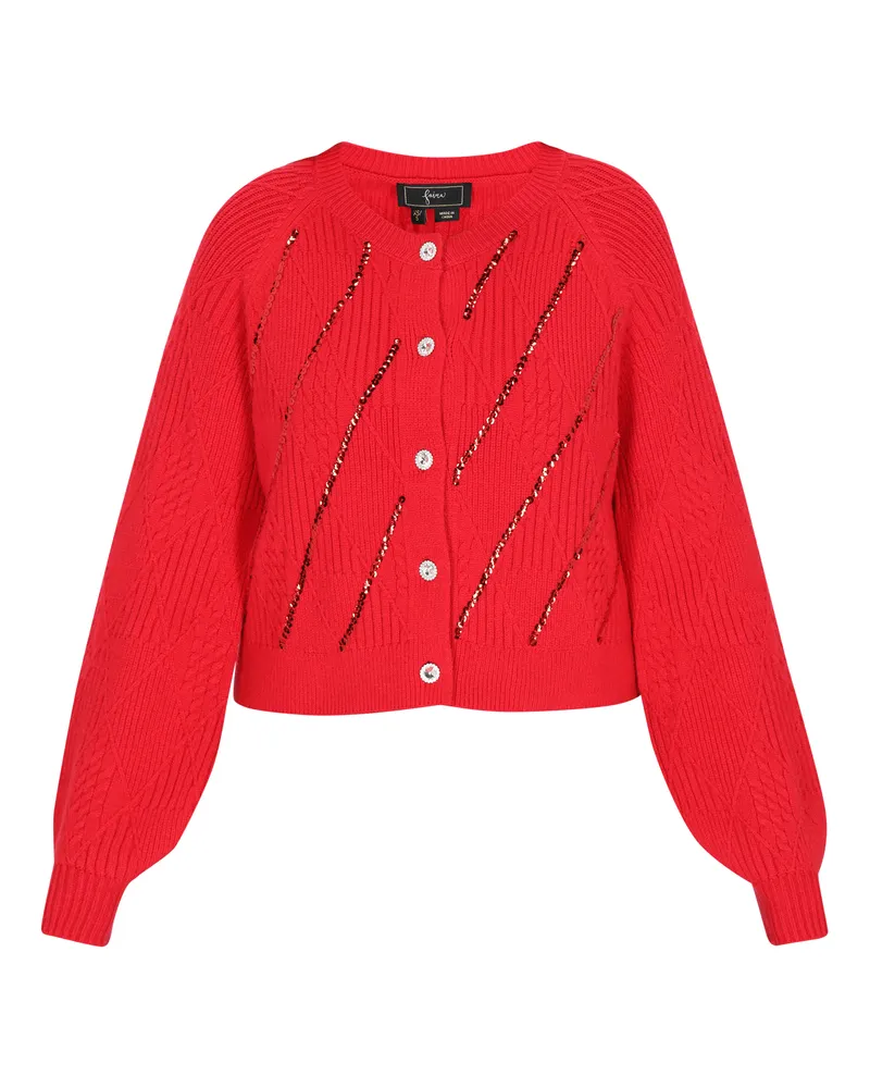 FAINA Strickjacke für Damen - Rot Rot