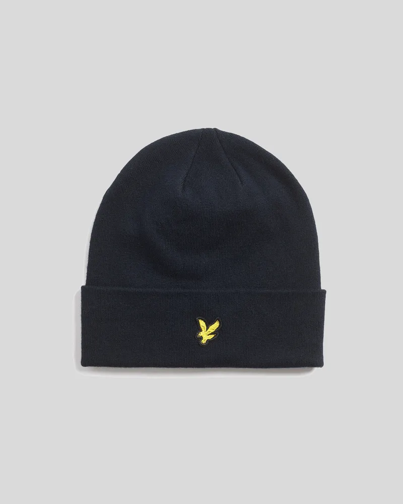 Lyle & Scott Beanie aus Merinowollmischung - Marineblau Marineblau