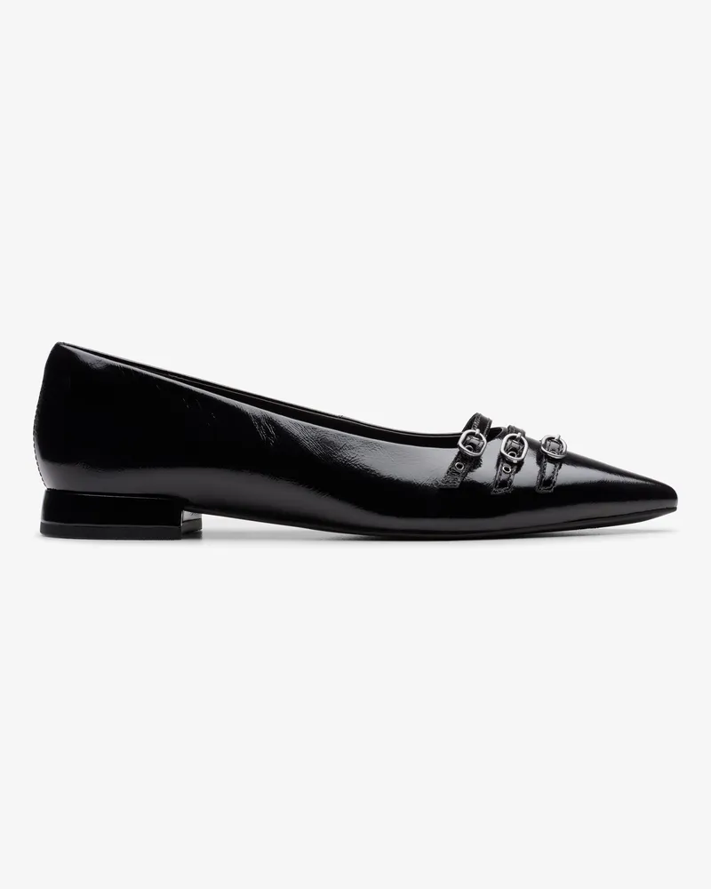 Clarks Sensa15 Strap Black Pat Schuhe Schwarz