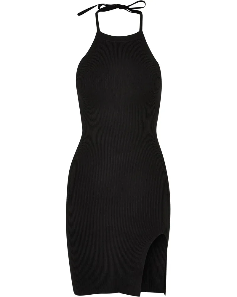 Urban Classics Kleid Neckholder für Damen (Schwarz Schwarz
