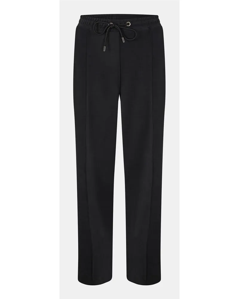 Ted Baker Gerade Jogginghose mit offenem Saum, einfarbig gemustert - Schwarz Schwarz
