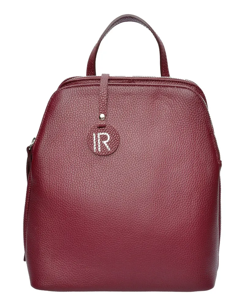 Isabella Rhea Weinfarbe Rindsledertasche Weinrot