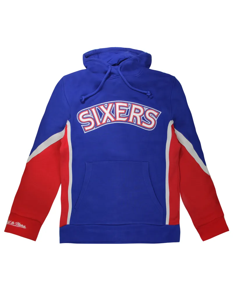 Mitchell & Ness Philadelphia 76ers letzte Sekunden Herren Hoodie Blau