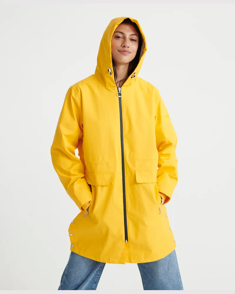 Superdry. Hydrotech Mac Jacke für Frauen Gelb