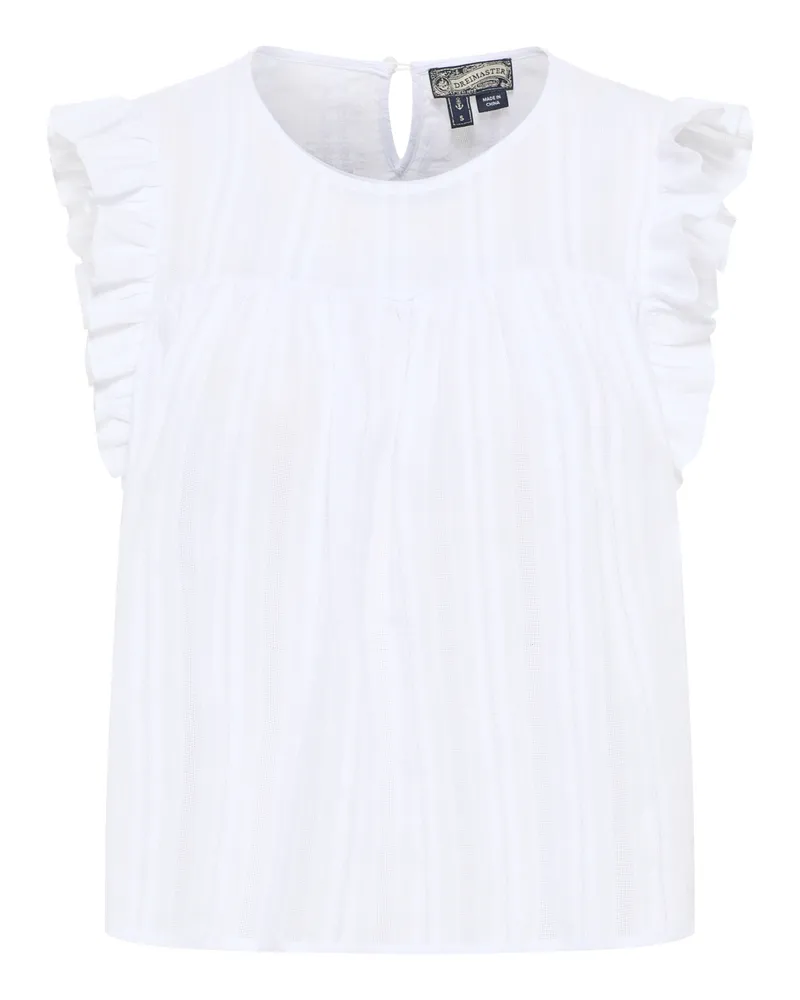 DreiMaster Bluse Damen Weiss Weiß