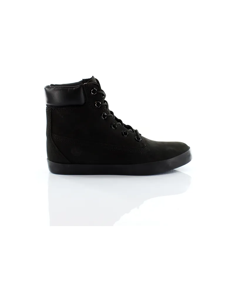 Timberland 6 Inch Glastenbury Schwarz Nubuck Leder Lace Up Damen Stiefel 6224B Schwarz