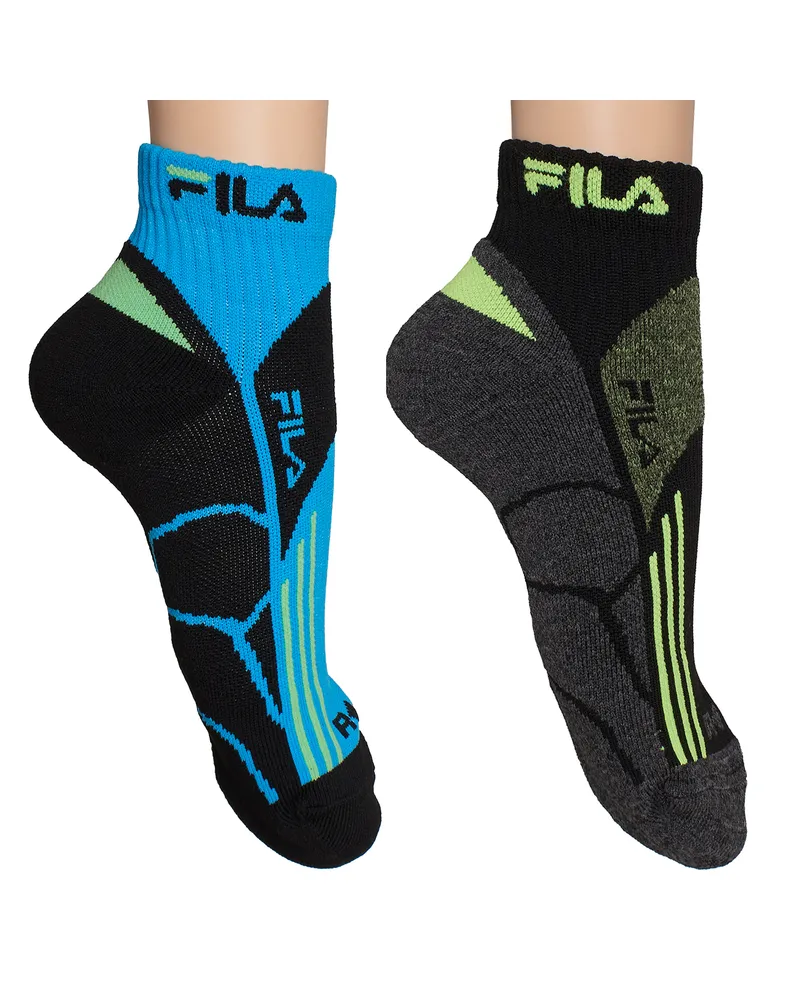 Fila 2er-Pack Herren Viertel-Laufsocken F2526 Mehrfarbig