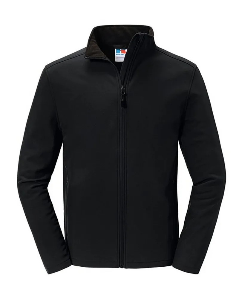 Russell Athletic Russell - "Essential" Softshelljacke für Herren (Schwarz Schwarz