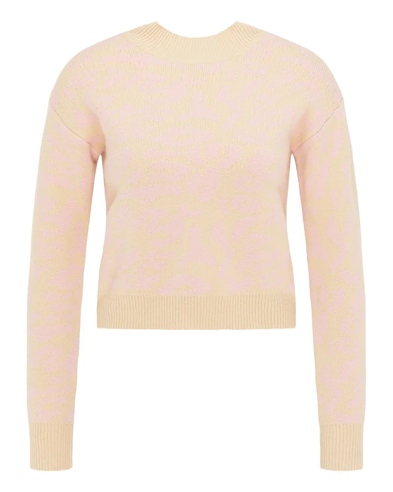 My Mo Strickpullover Damen Beige-Rosa Beige