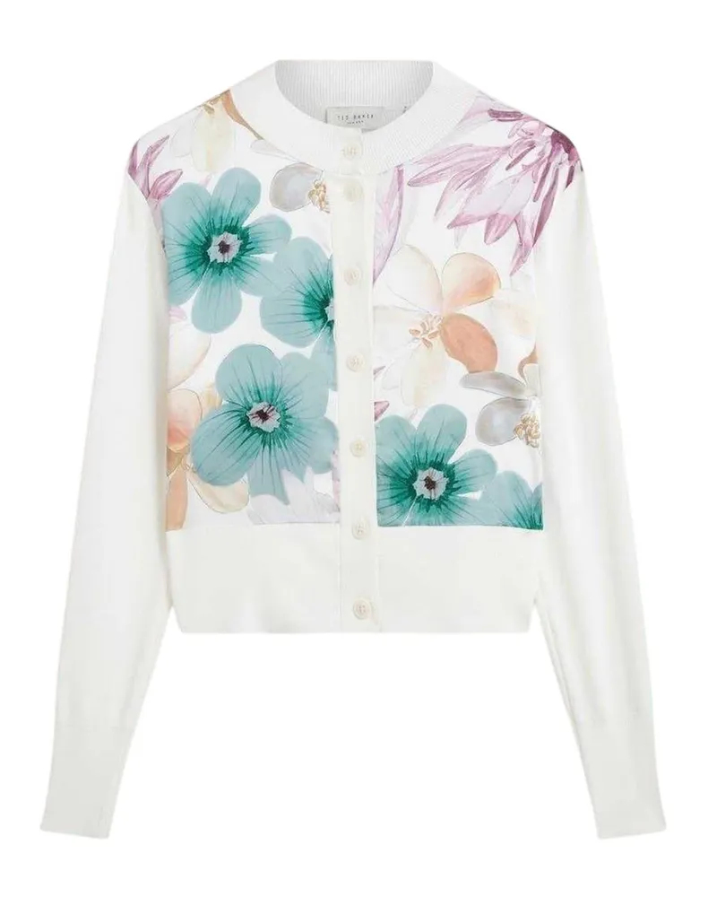 Ted Baker Strickjacke für Damen, gewebter Stoff (Elfenbein Elfenbein