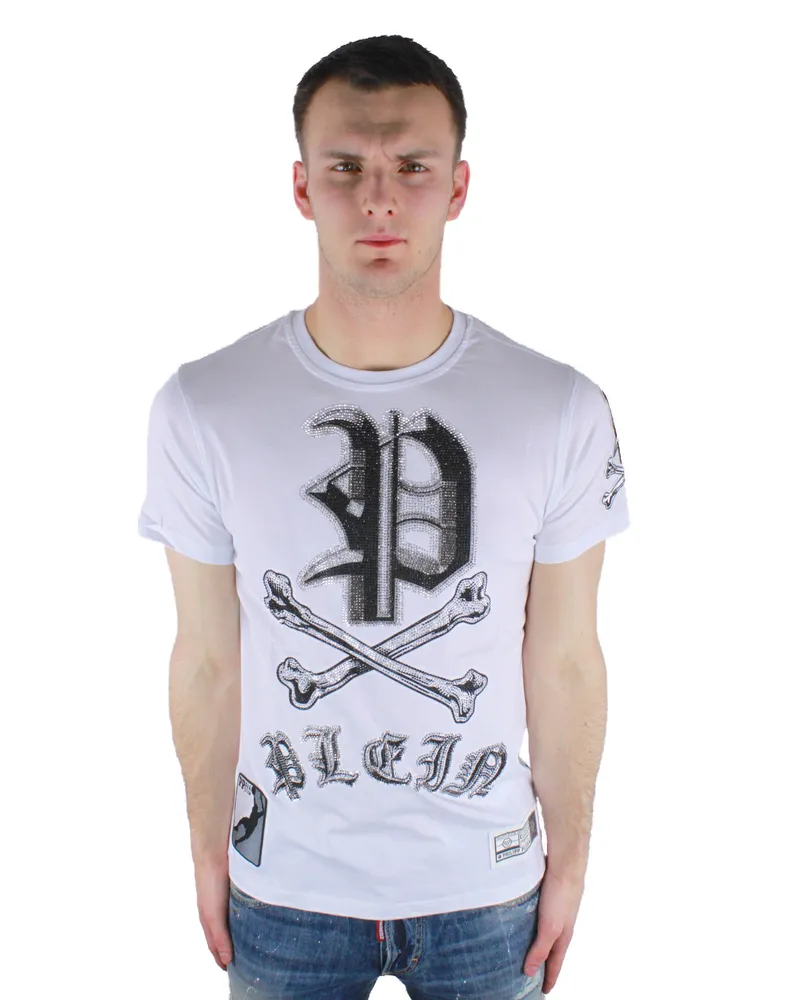 Philipp Plein Mint MTK0306 01 T-Shirt Weiß