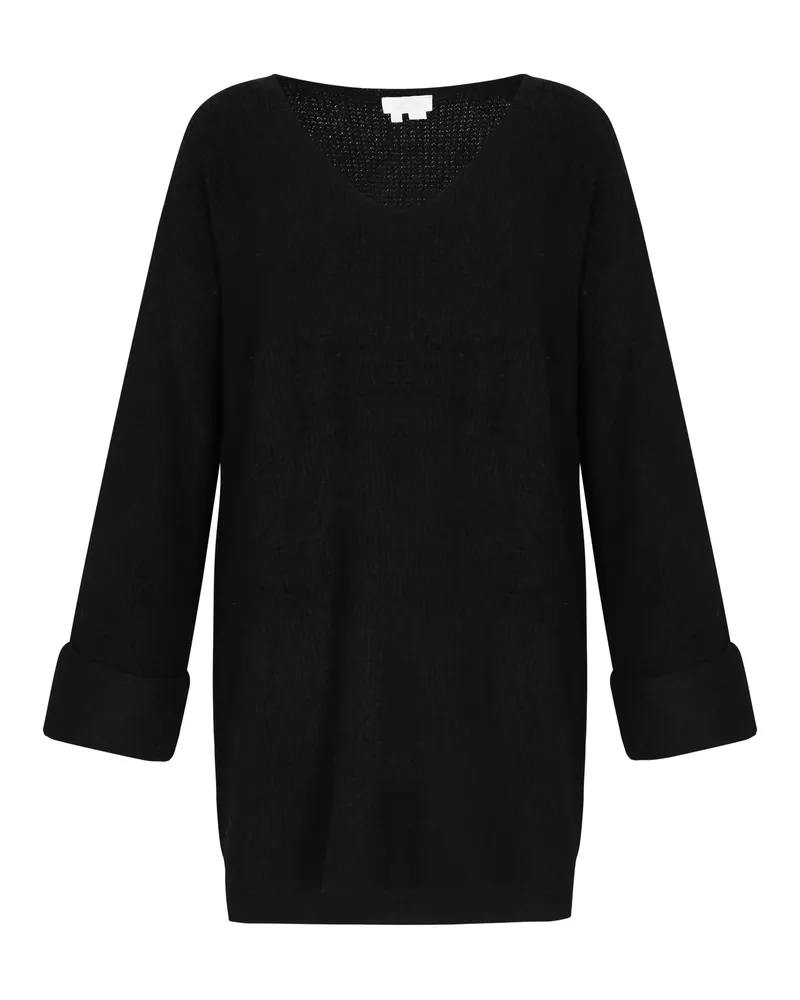 Usha Pullover Frauen schwarz meliert Schwarz