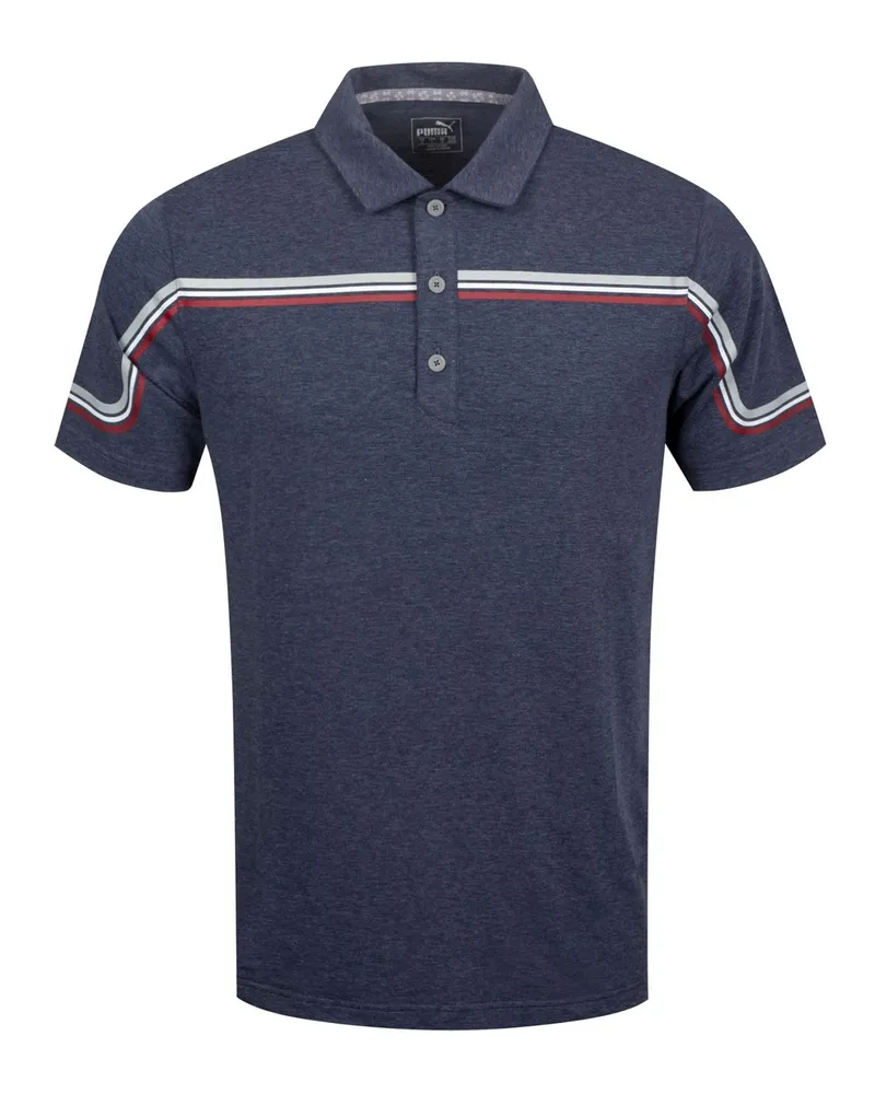 Puma Drycell Performance Fit Looping Polo -Hemd Kurzarm Herren Top 595111 02 Marineblau
