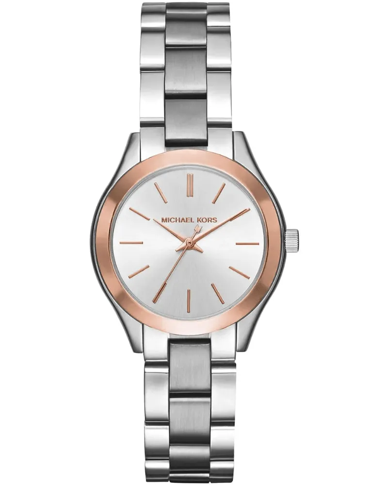 Michael Kors MK3514 Mini Slim Runway 34mm Damenuhr Silber