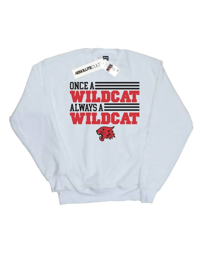 Disney High School Musical The Musical Once A Wildcat" Sweatshirt für Herren (Weiß Weiß