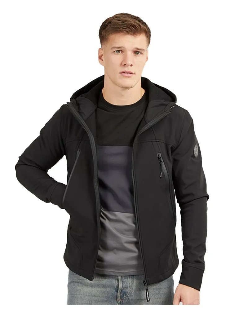 Henleys Expand" Softshelljacke für Herren (Schwarz Schwarz