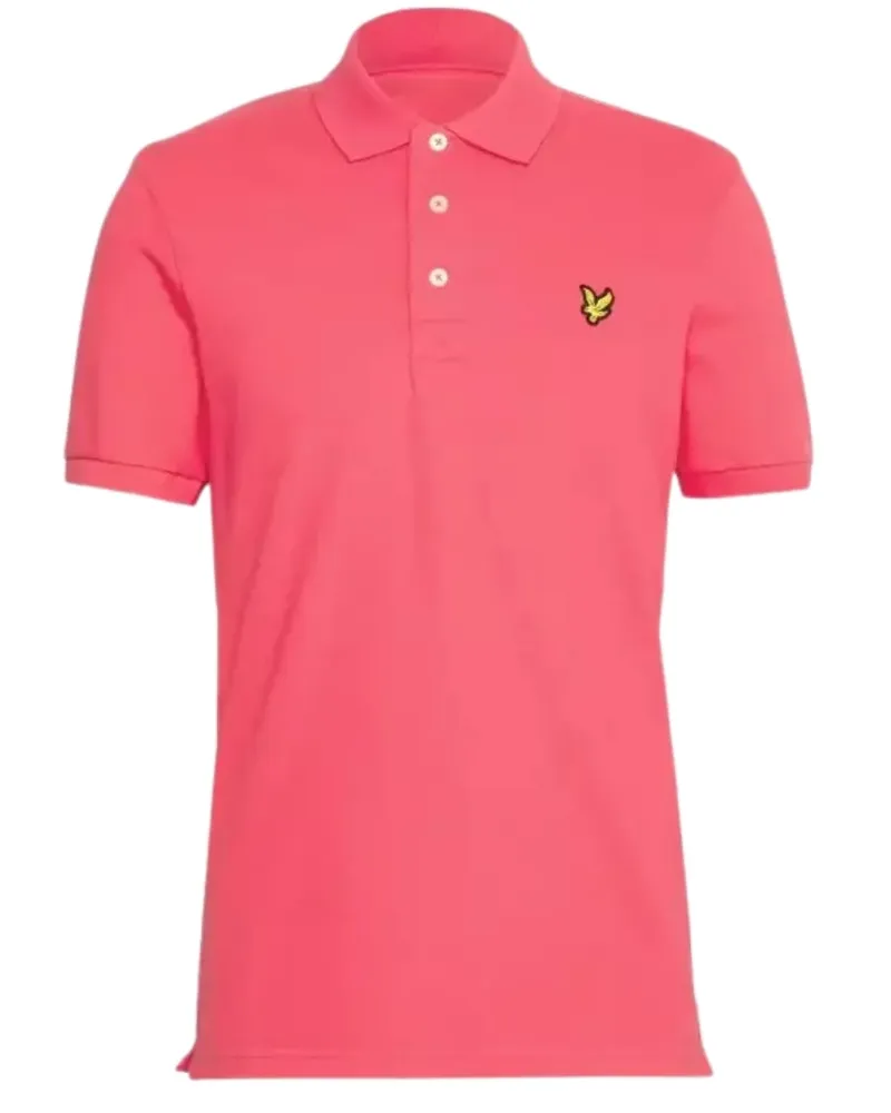 Lyle & Scott Electric Pink Plain Poloshirt Rosa
