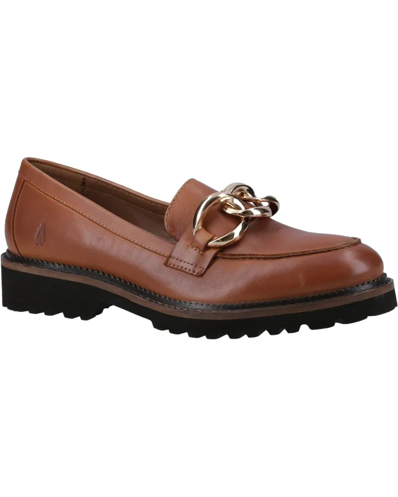 Hush Puppies Gianna Leder Damen Tan Loafers Cognac