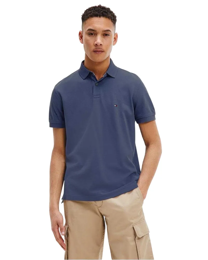 Tommy Hilfiger 1985" Poloshirt für Herren (Marine Marineblau