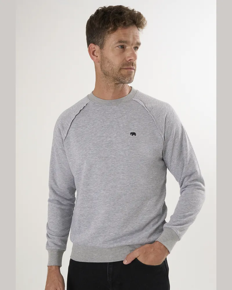 Felix Hardy Sweatshirt Basic Rundhals Sweatshirt Grau