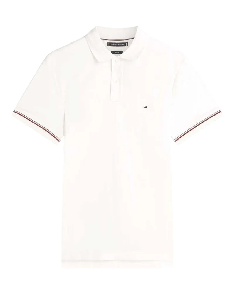 Tommy Hilfiger Liquidtip" Poloshirt für Herren, Mit Kragen, kurzärmlig (Ecru Ecru