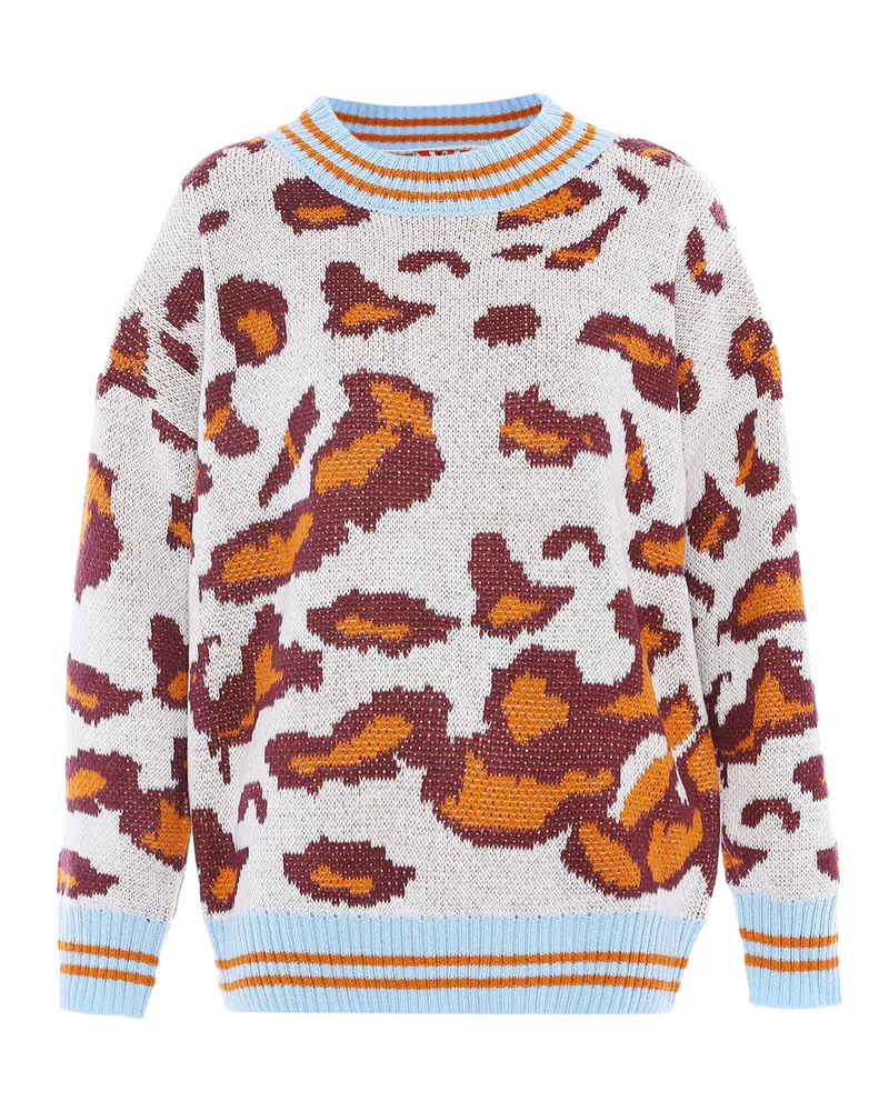 My Mo Pullover Frauen WOLLWEISS LEO Wollweiß