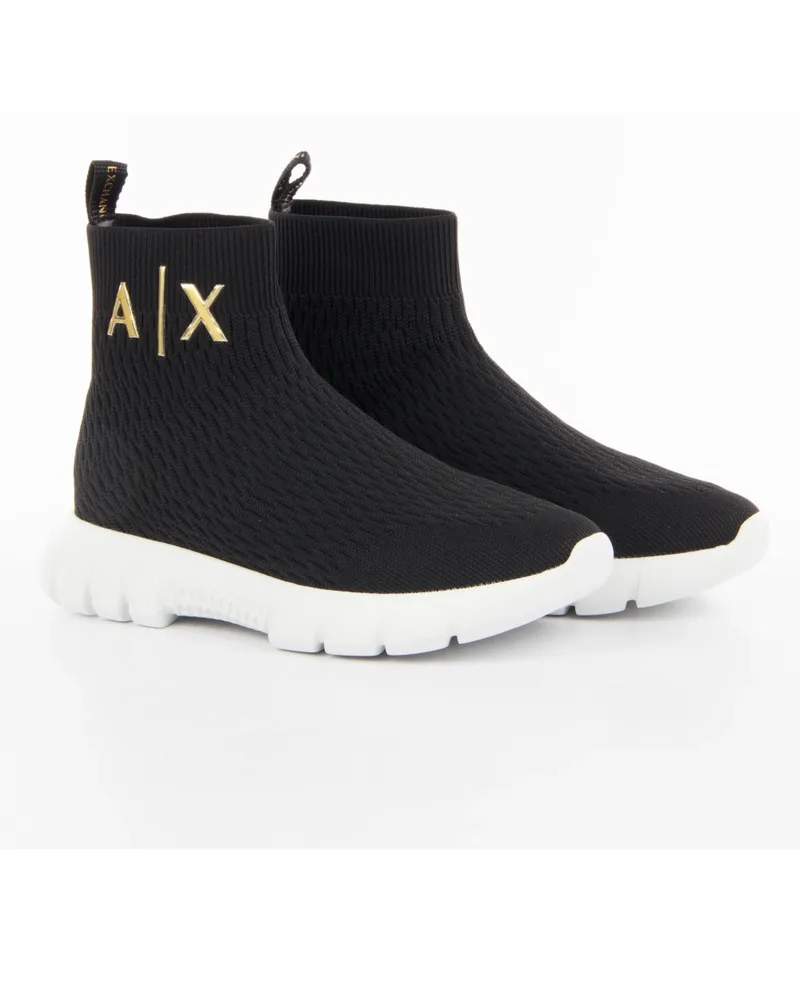 Armani Exchange Damen-Sneaker XL Extralight Schwarz
