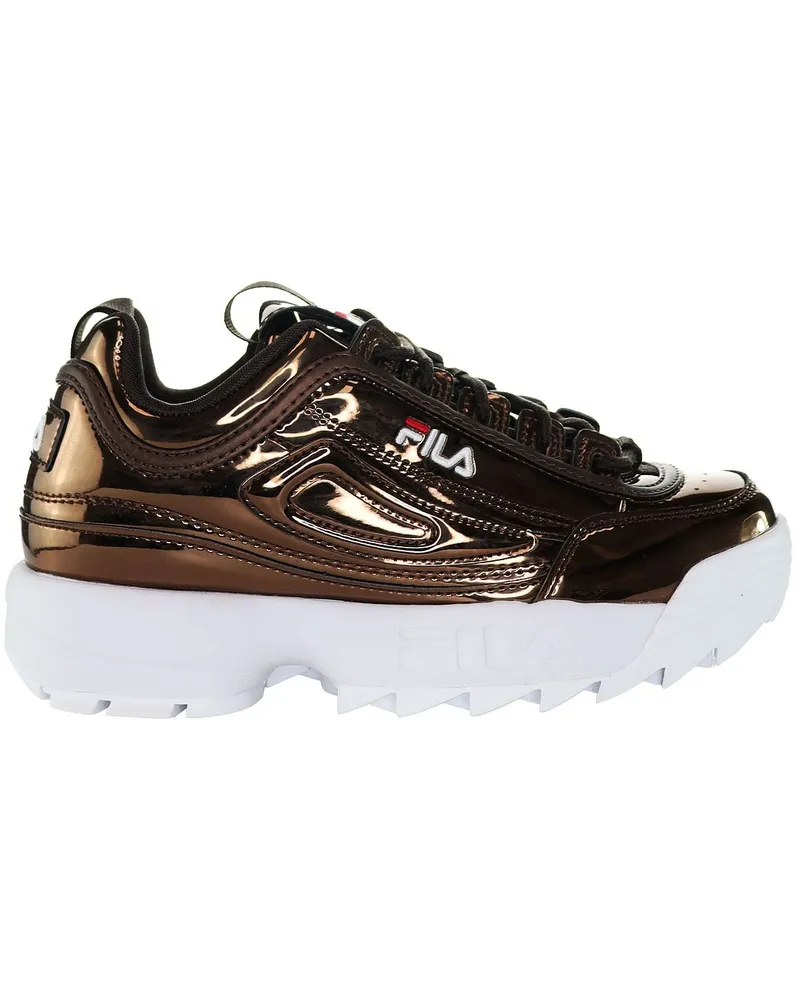 Fila Disruptor f Niedrige Frauen mehrfarbige Trainer Gold
