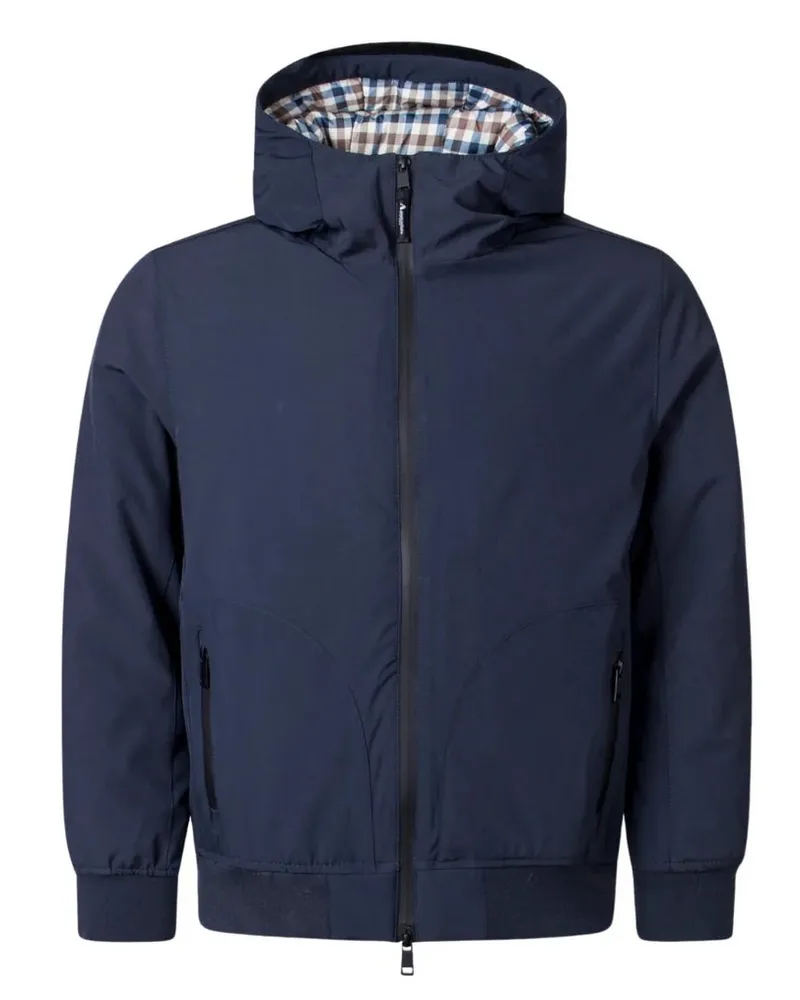 Aquascutum Herren Active Kapuzenjacke (Marineblau Marineblau